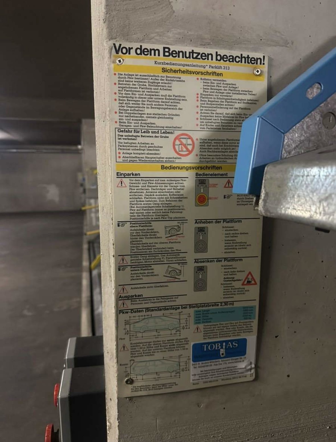 Tiefgaragenplatz 1060 Wien - ideal für Kleinwagen oder Kombi - SOFORT verfügbar – Bild 5